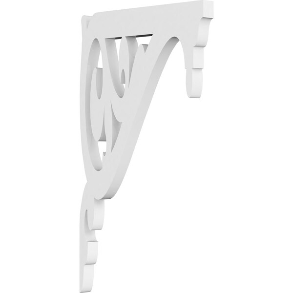 Ekena Millwork Carrillo Architectural Grade PVC Bracket, 5/8"W X 7"D X 12"H BKTP01X07X12CI - main